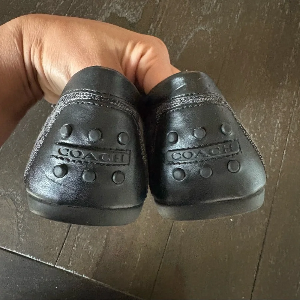 Coach Women’s Canvas Signature Gable Loafers Driving Old Money Size 6.5 Classic - Picture 8 of 12